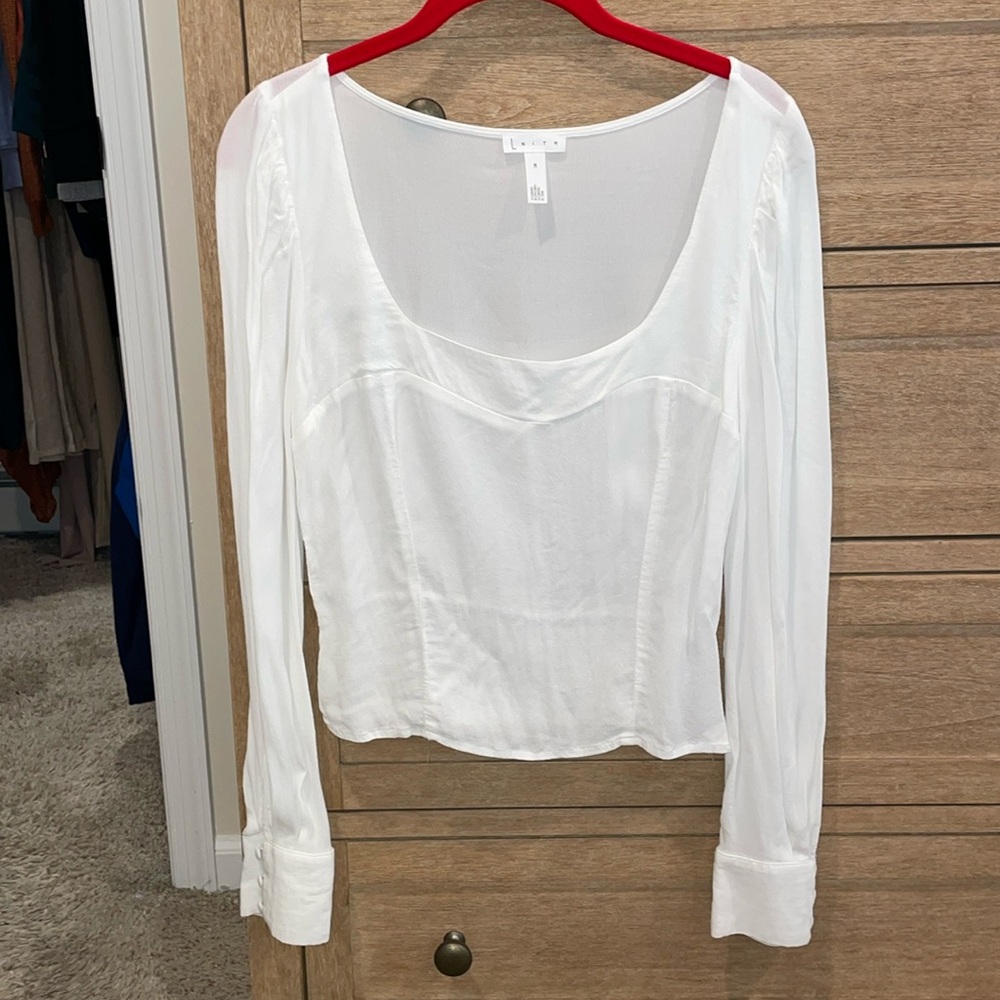 Leith white blouse